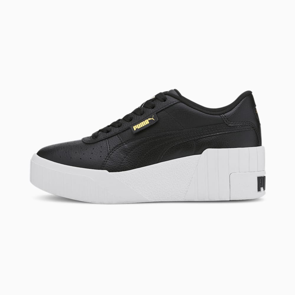 Puma Cali Wedge Ženske Tenisice Crne Bijele | Hrvatska-76132
