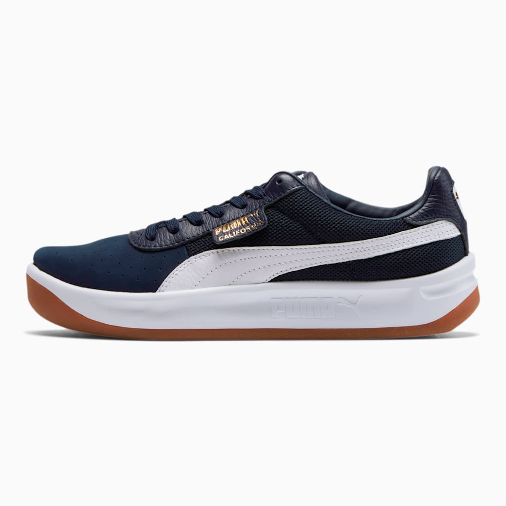 Puma California Casual Muške Tenisice Tamnoplave Bijele Zlatne | Hrvatska-19065