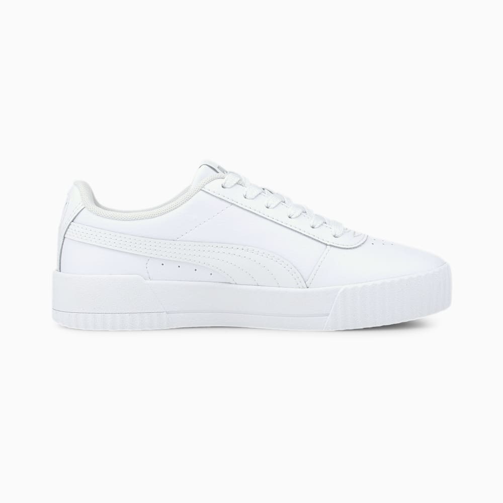 Puma Carina L Youth Za Djevojčice Tenisice Bijele Sive Ljubičaste | Hrvatska-56872