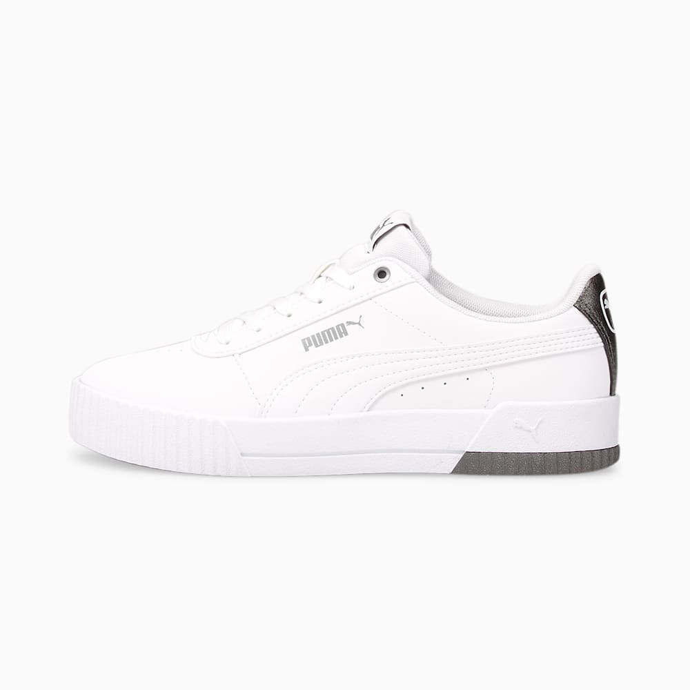 Puma Carina Raw Metallics Ženske Tenisice Bijele Srebrne | Hrvatska-06253
