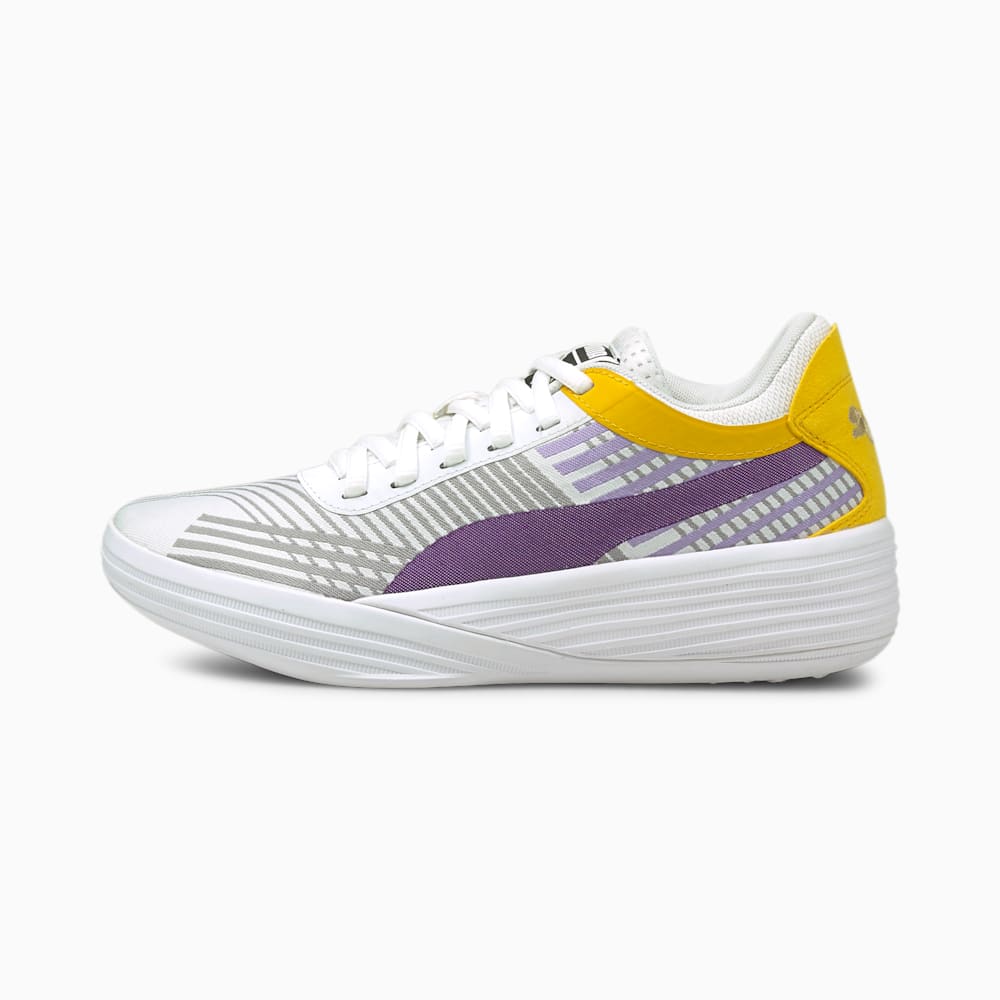 Puma Clyde All-Pro JR Za Djevojčice Košarkaške Cipele Žute Bijele | Hrvatska-49351