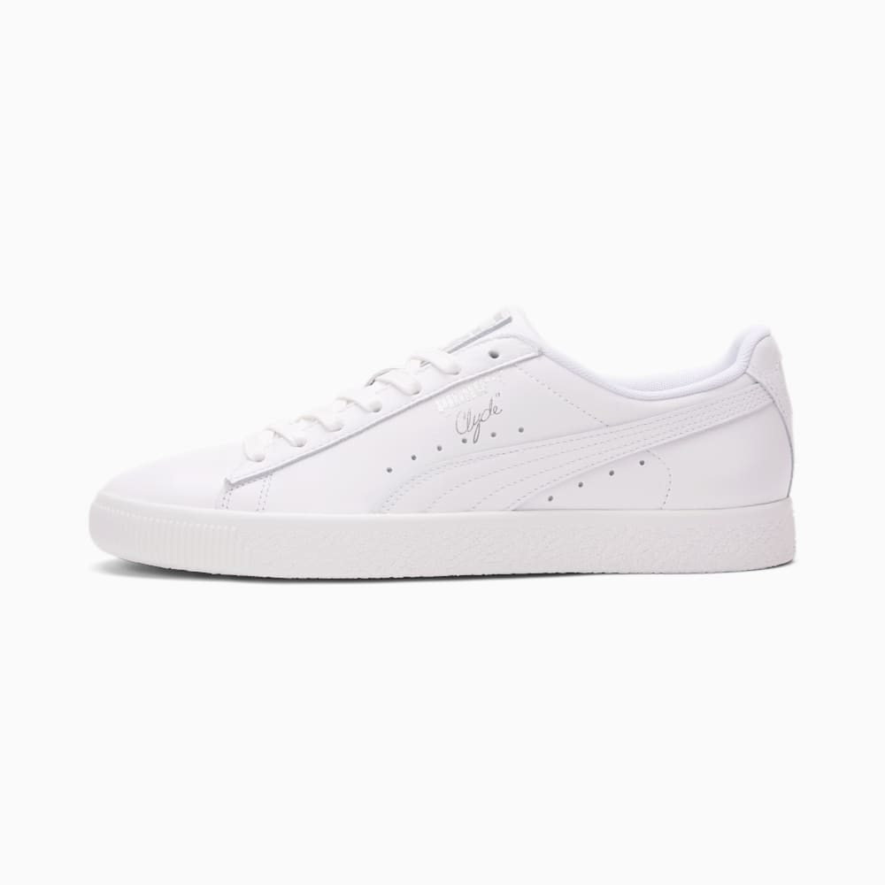 Puma Clyde Core Foil Muške Tenisice Bijele Srebrne | Hrvatska-72465