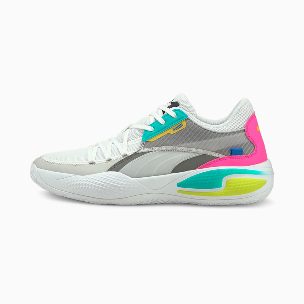 Puma Court Rider 2K Muške Košarkaške Cipele Bijele Sive | Hrvatska-19432