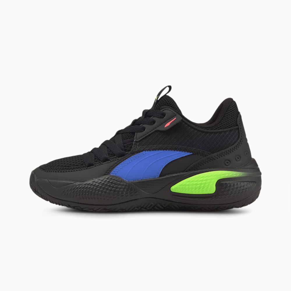 Puma Court Rider 2.0 Pop JR Za Dječake Košarkaške Cipele Crne Plave | Hrvatska-19403