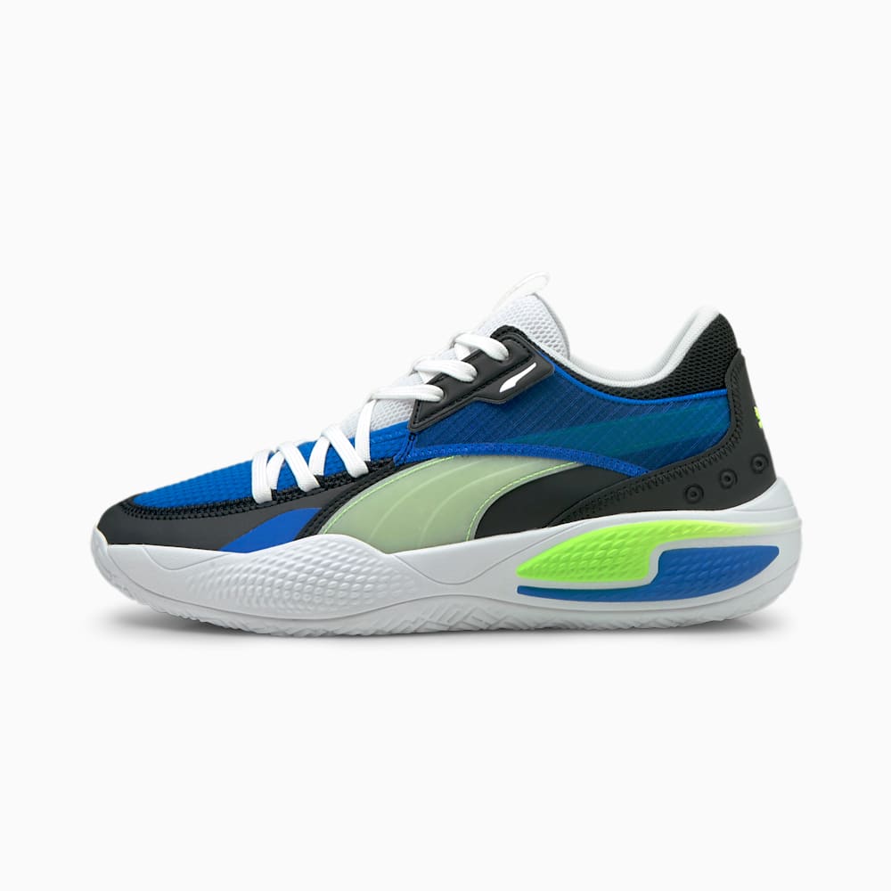 Puma Court Rider I Muške Košarkaške Cipele Plave Zelene | Hrvatska-37081