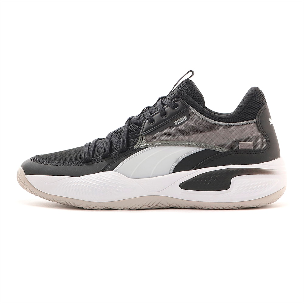 Puma Court Rider Muške Košarkaške Cipele Crne Bijele | Hrvatska-94135