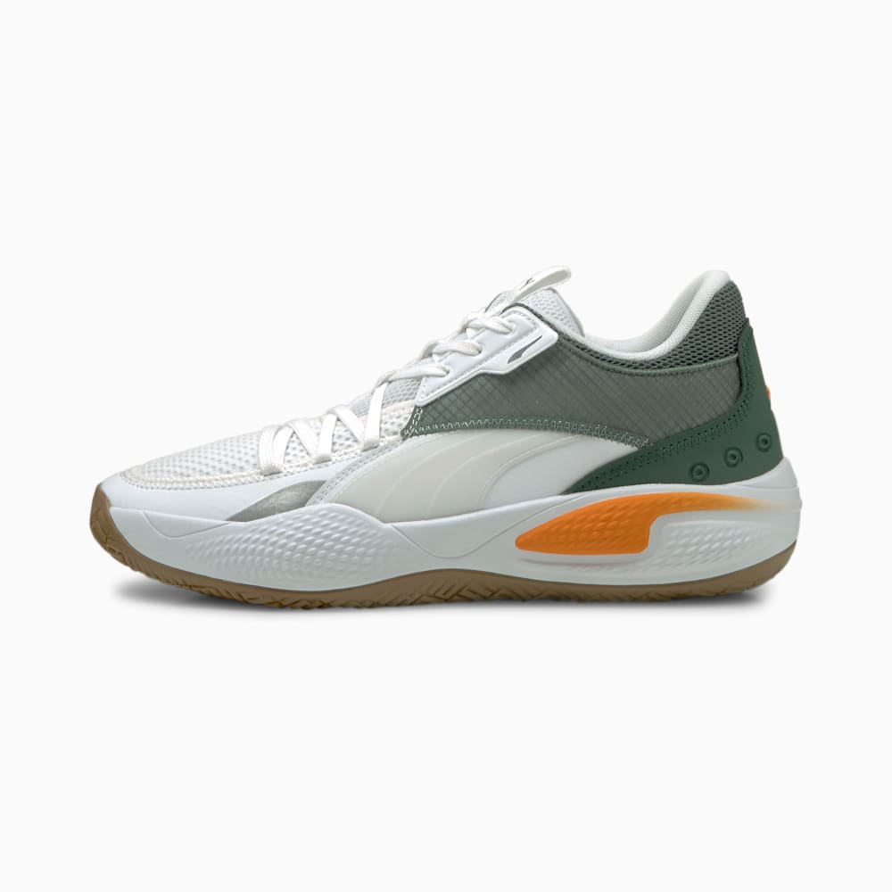 Puma Court Rider Pop Ženske Košarkaške Cipele Bijele Narančaste | Hrvatska-87430