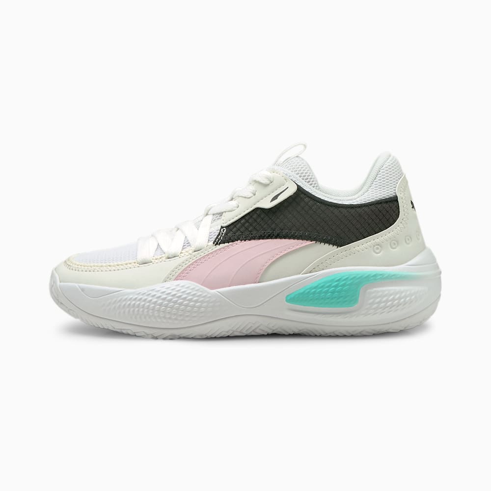 Puma Court Rider Summer Days JR Za Djevojčice Košarkaške Cipele Bijele Roze | Hrvatska-27630
