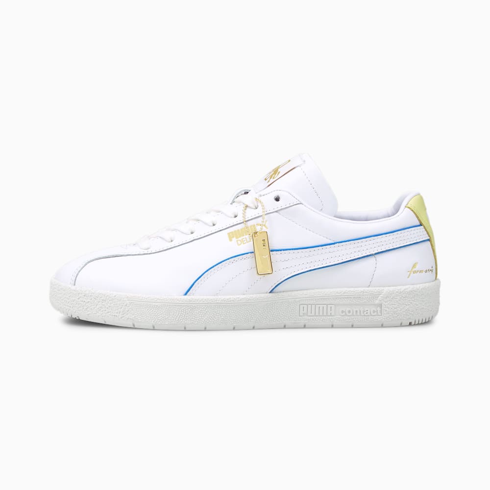 Puma Delphin Rudolf Dassler Legacy Formstrip Muške Tenisice Bijele Žute Sive | Hrvatska-87920