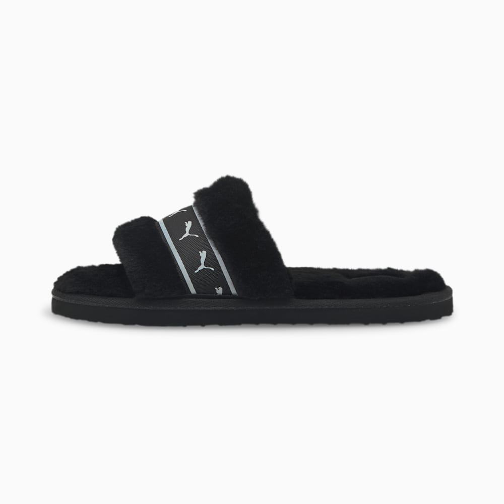 Puma Fluff Remix Ženske Sandale Crne Bijele | Hrvatska-46539