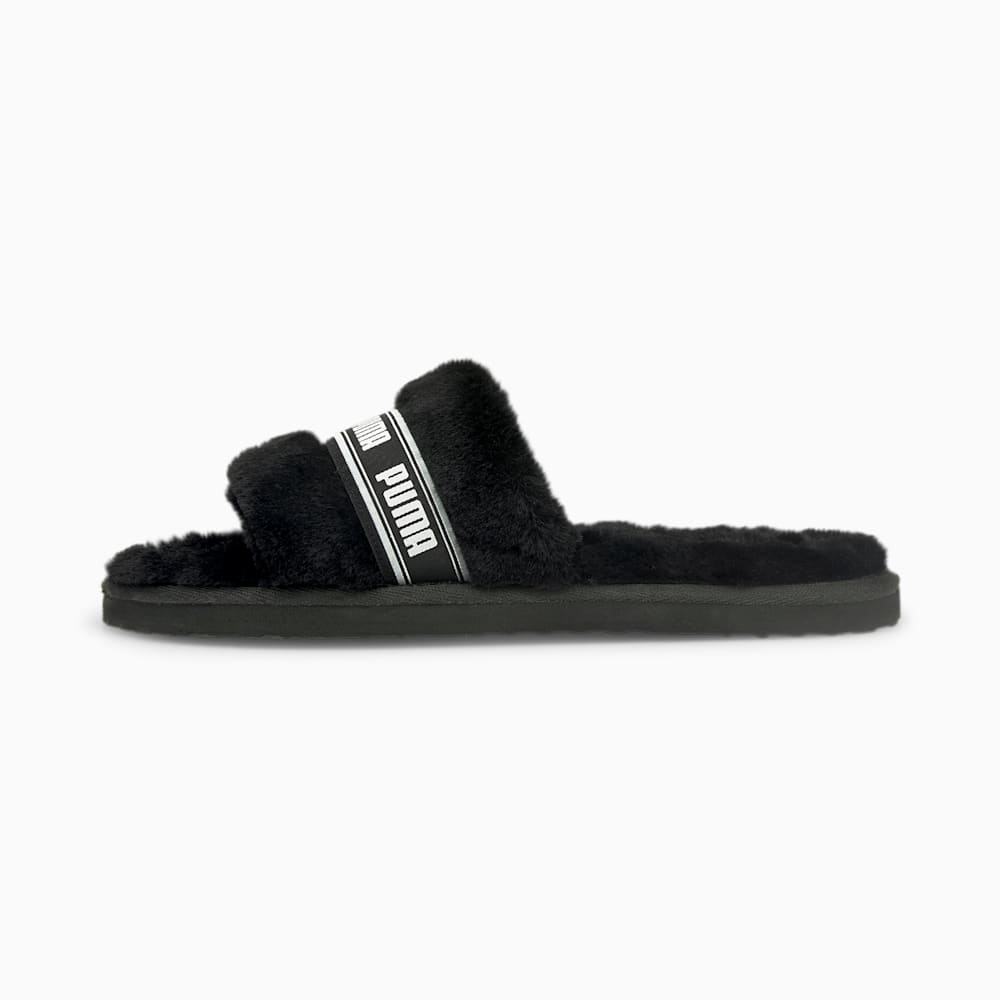 Puma Fluff Ženske Sandale Crne Bijele | Hrvatska-56214