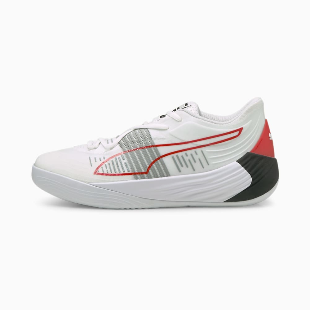 Puma Fusion Nitro Ženske Košarkaške Cipele Bijele Crvene | Hrvatska-68035