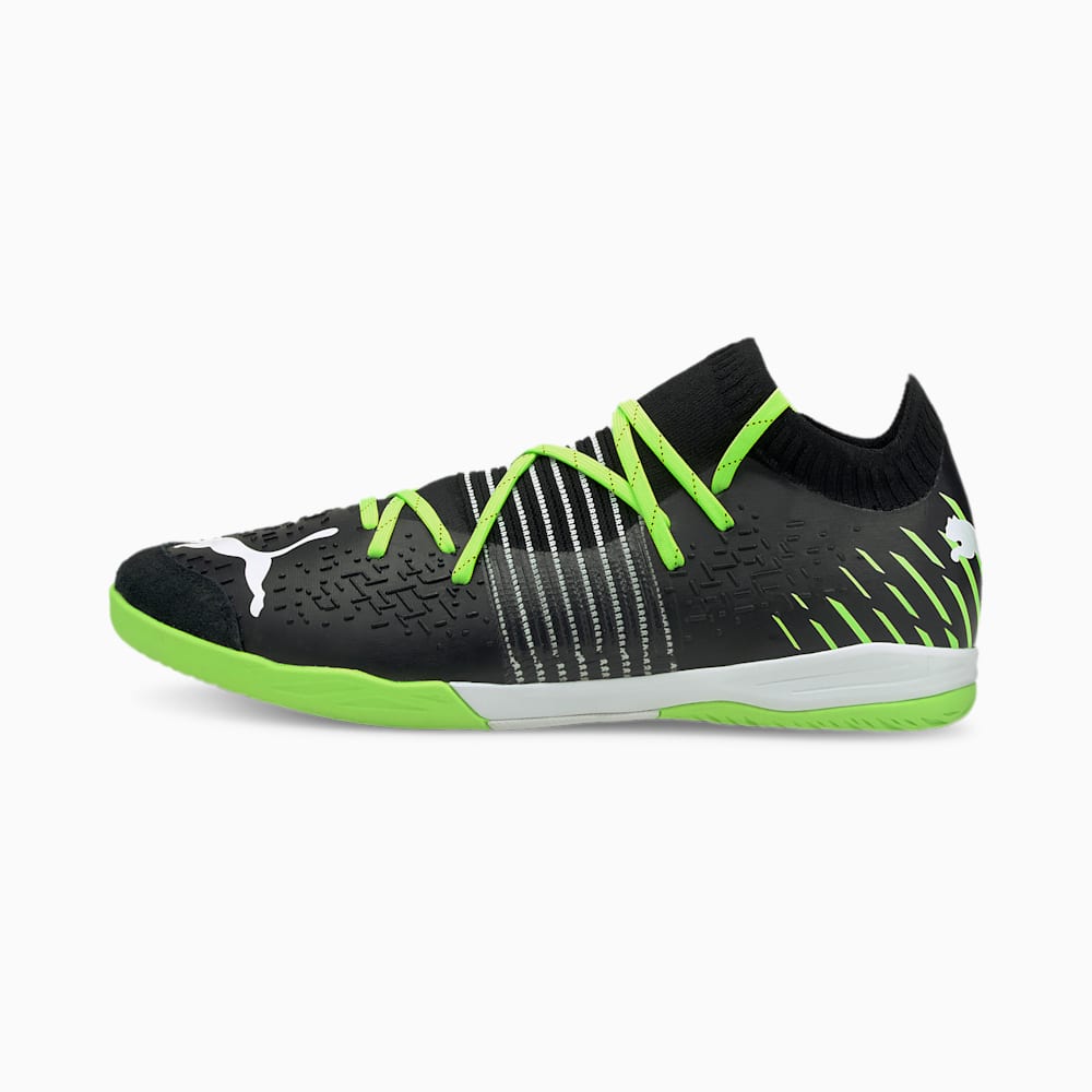 Puma Future Z 1.2 Pro Court Muške Nogometne Cipele Crne Zelene Bijele | Hrvatska-57902