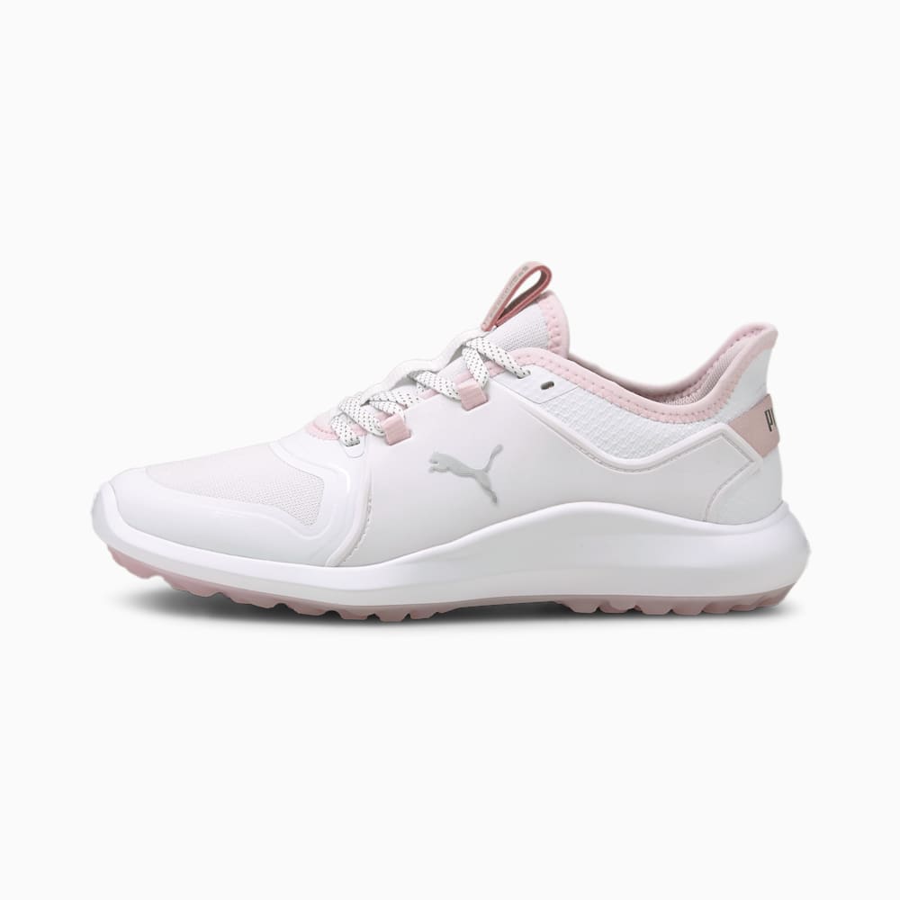 Puma IGNITE FASTEN8 Ženske Cipele Za Golf Bijele Srebrne Roze | Hrvatska-89740