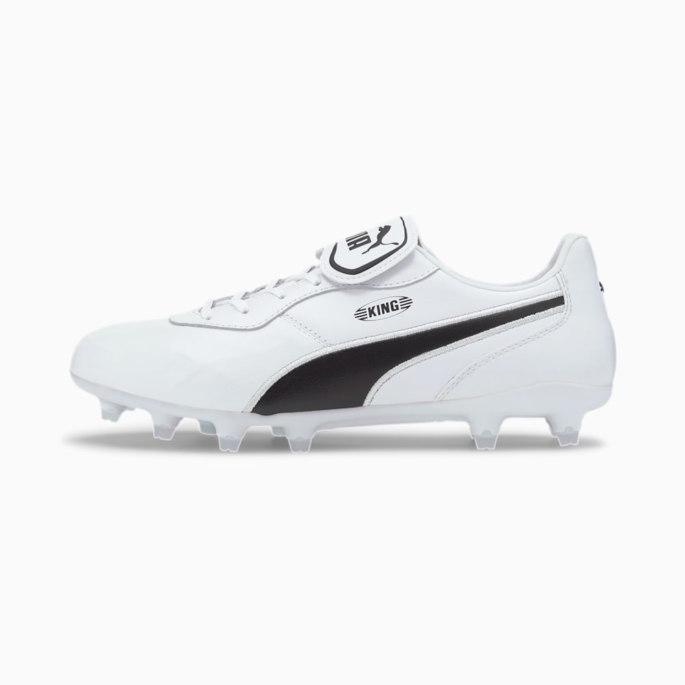 Puma King Top FG Ženske Nogometne Kocke Bijele Crne Bijele | Hrvatska-38607
