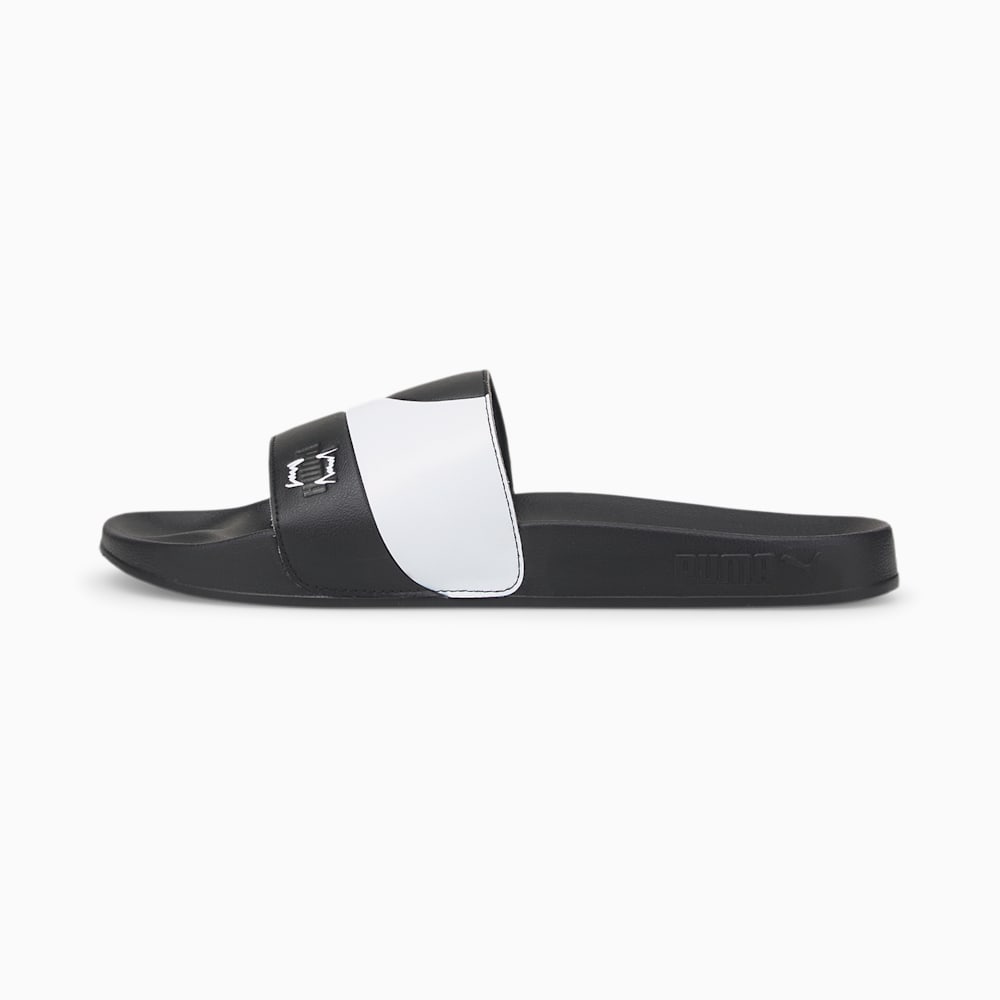 Puma Leadcat 2.0 Basketball Formstrip Muške Sandale Crne Bijele | Hrvatska-65203