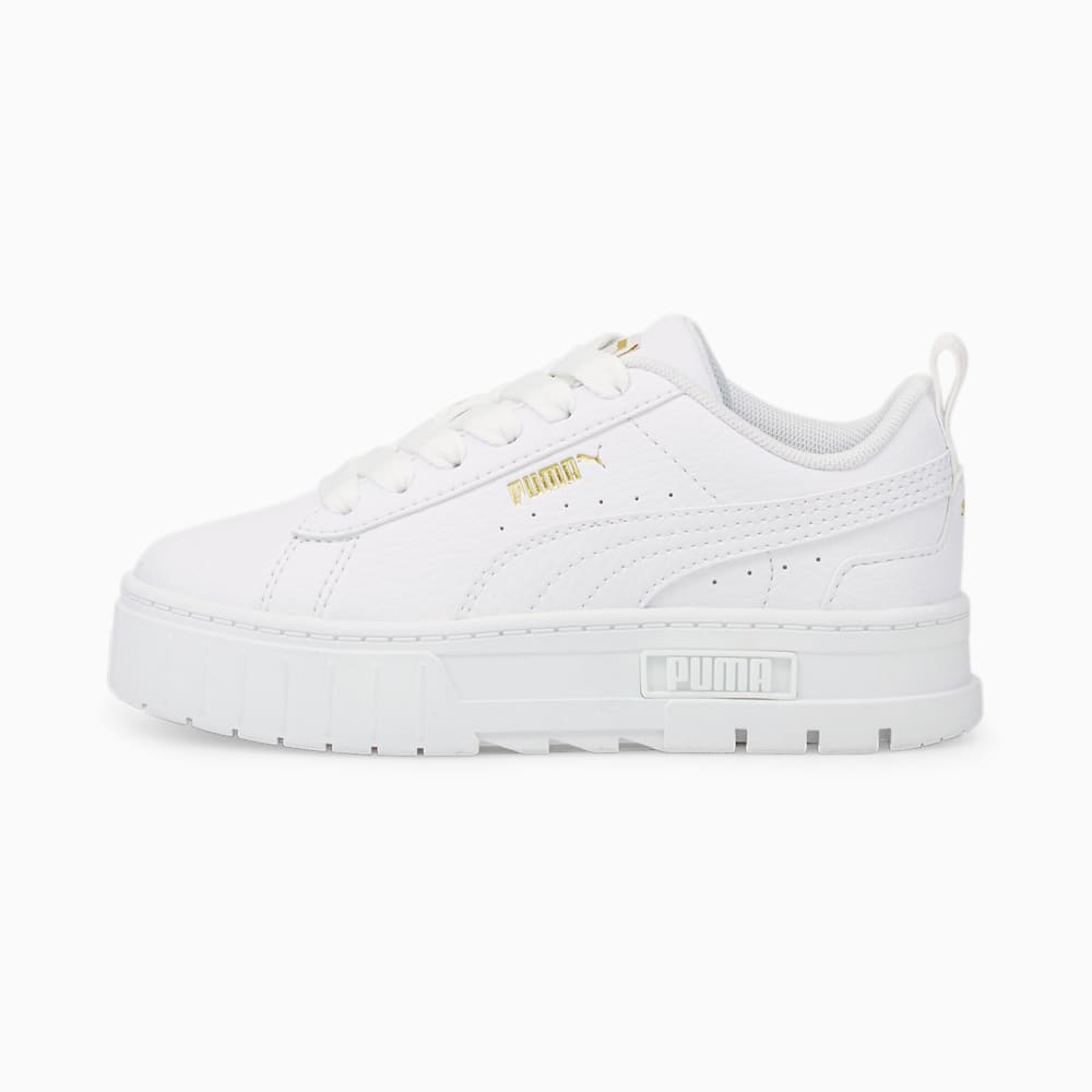 Puma Mayze Koža Ženske Tenisice Bijele Zlatne | Hrvatska-67981