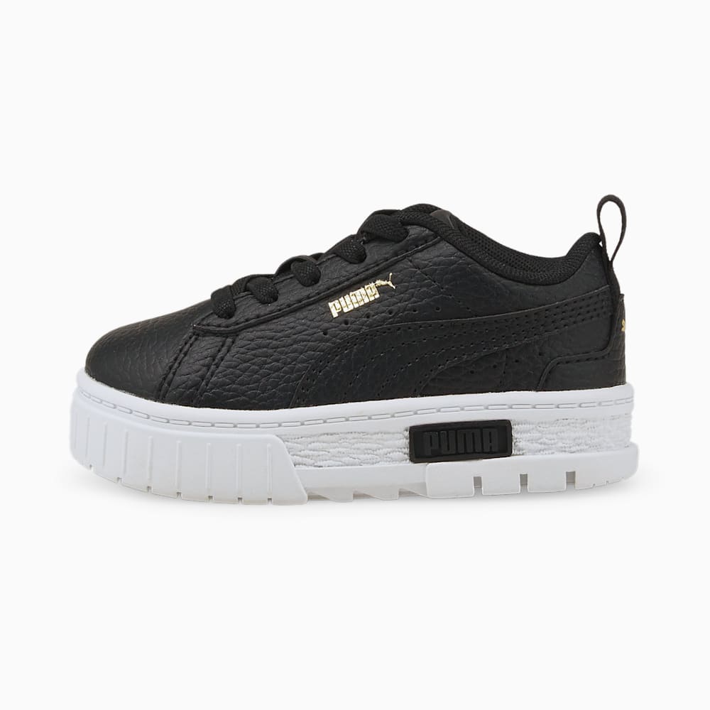 Puma Mayze Lth Alternative Closure Babies' Ženske Tenisice Crne Zlatne | Hrvatska-19487