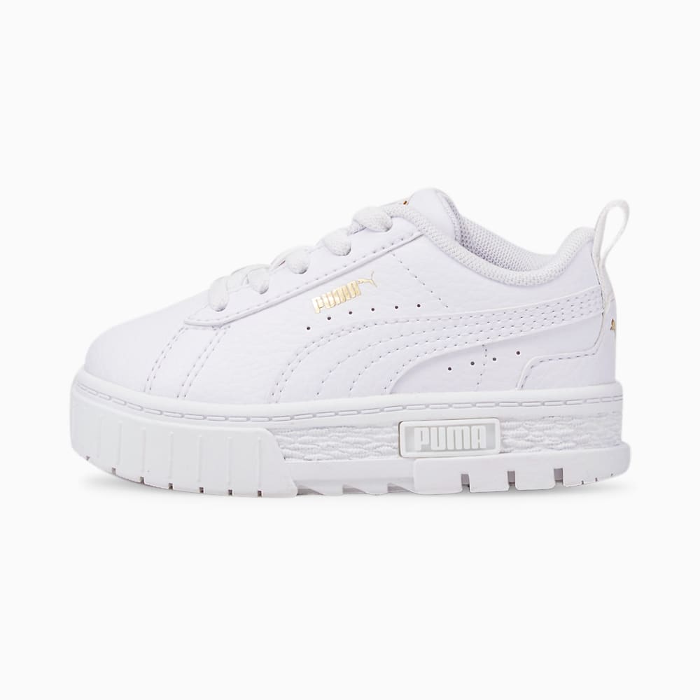 Puma Mayze Lth Alternative Closure Babies' Ženske Tenisice Bijele Zlatne | Hrvatska-81307