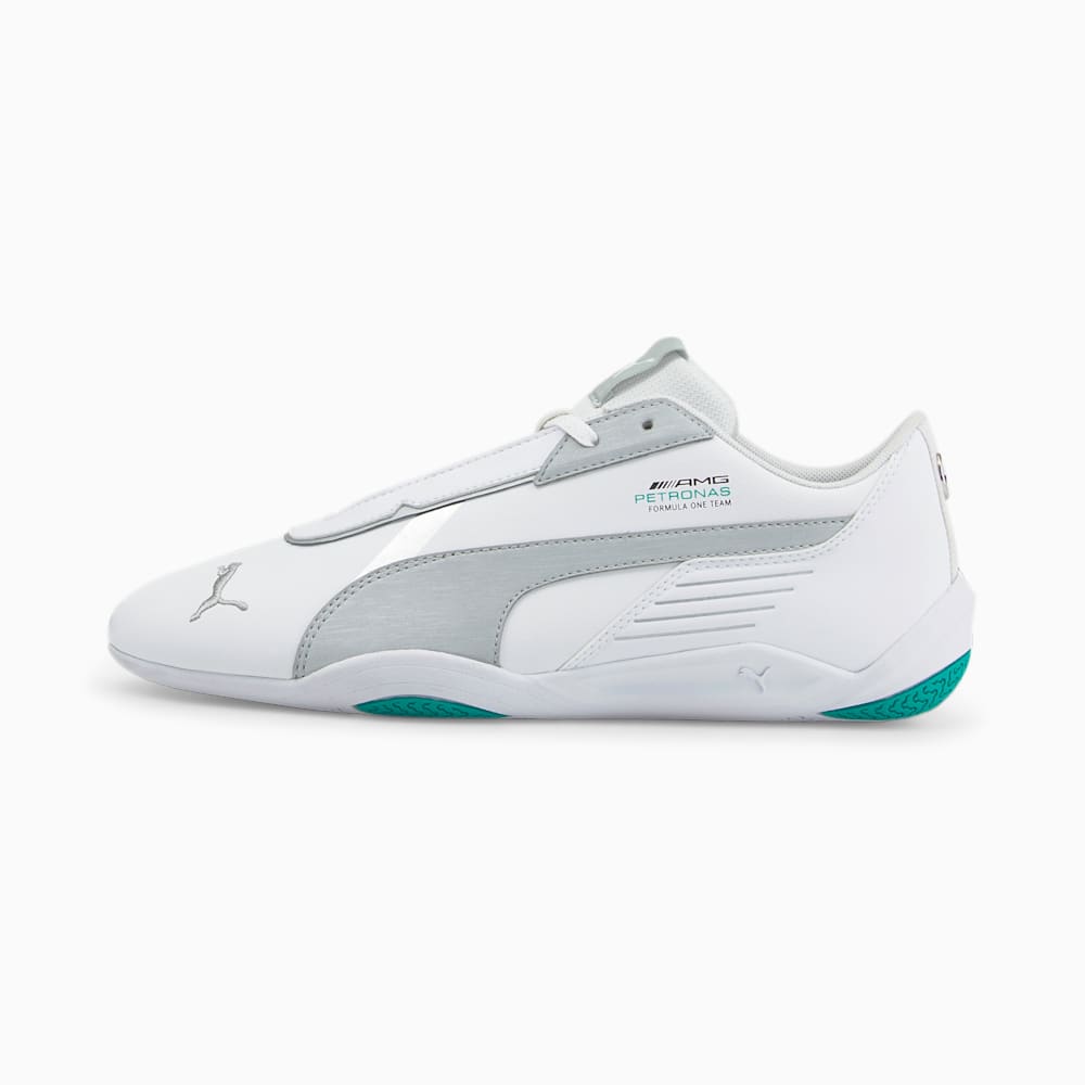 Puma Mercedes F1 R-Cat Machina Muške Trkaće Cipele Bijele Srebrne Zelene | Hrvatska-83467