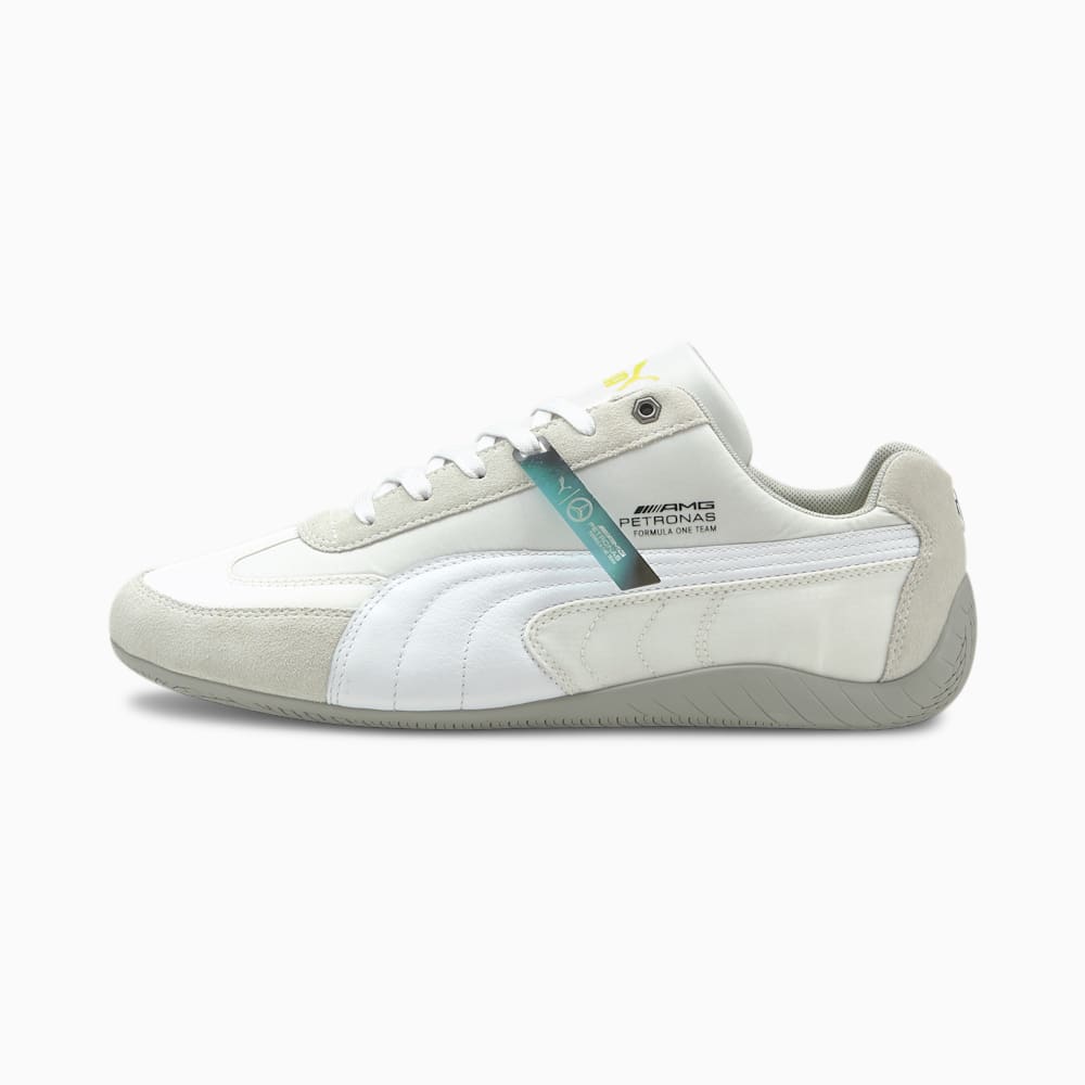 Puma Mercedes F1 SpeedCat Muške Trkaće Cipele Bijele Srebrne | Hrvatska-04861
