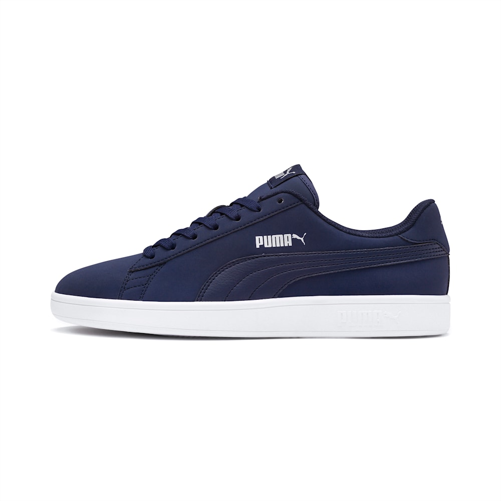 Puma PUMA Smash v2 Buck Ženske Tenisice Tamnoplave Srebrne Bijele | Hrvatska-78591