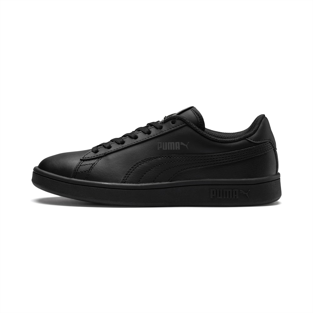 Puma PUMA Smash v2 Koža JR Za Dječake Tenisice Crne | Hrvatska-46093
