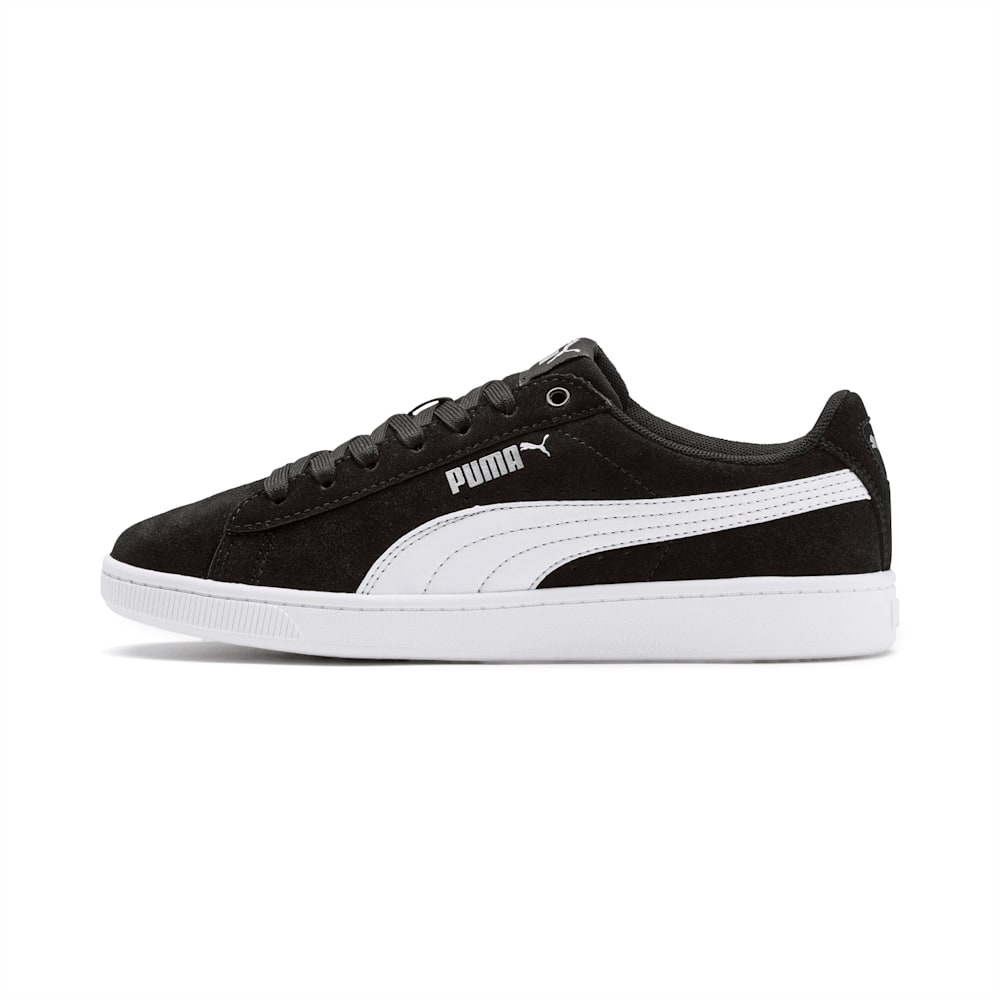 Puma PUMA Vikky v2 Suede JR Za Djevojčice Tenisice Crne Bijele Srebrne | Hrvatska-02945