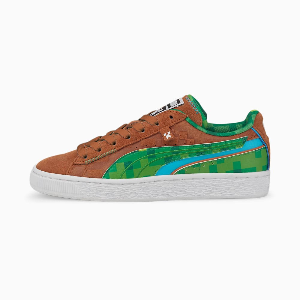 Puma PUMA x MINECRAFT Suede JR Za Dječake Tenisice Smeđe Zelene | Hrvatska-62587