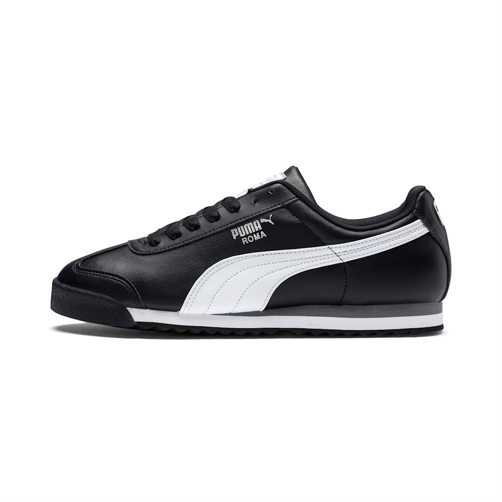 Puma Roma Basic JR Za Dječake Tenisice Crne Bijele Srebrne | Hrvatska-49837