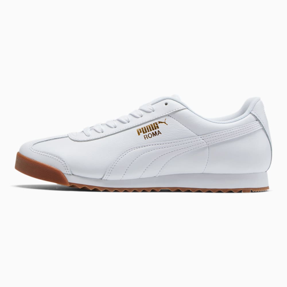 Puma Roma Classic Gum Muške Tenisice Bijele Zlatne | Hrvatska-84235