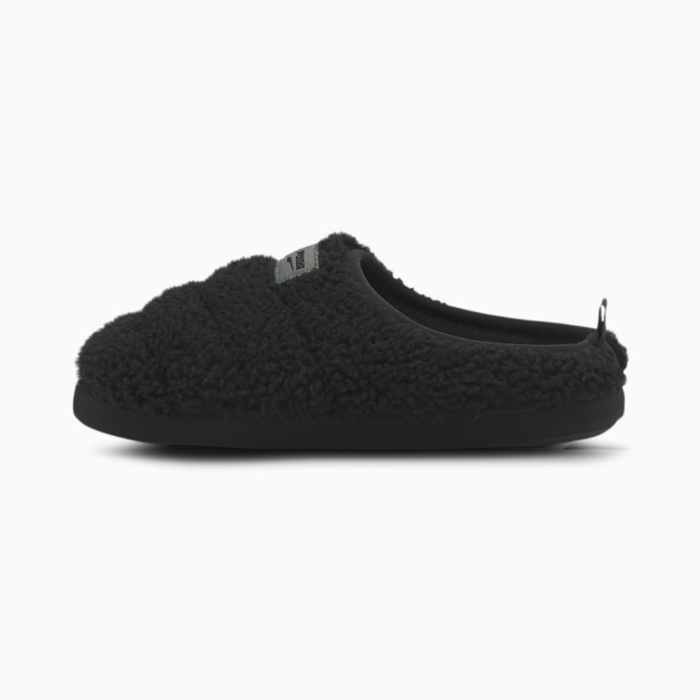 Puma Scuff Sherpa Youth Za Djevojčice Papuče Crne Tamno Sive | Hrvatska-56780