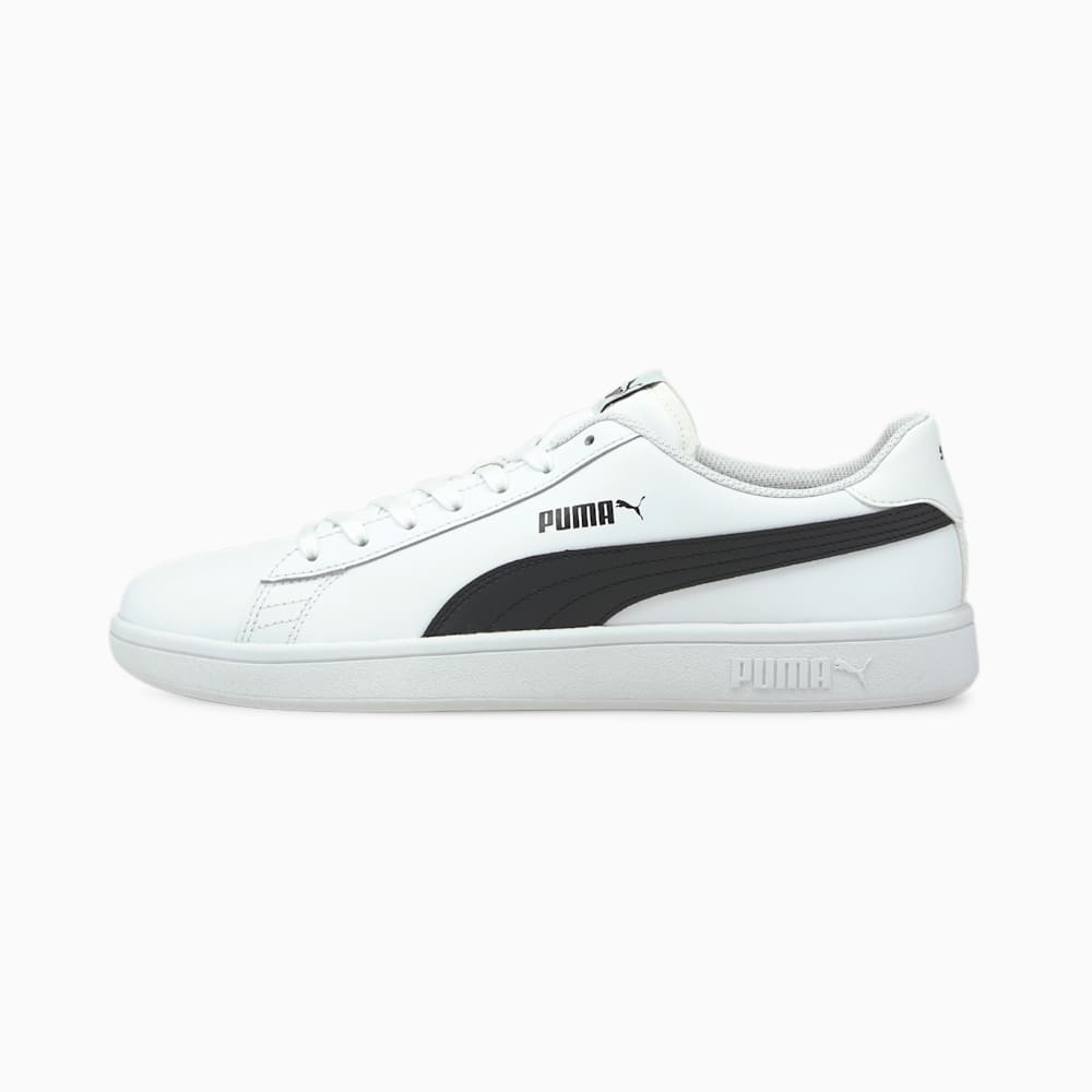 Puma Smash v2 Koža Muške Tenisice Bijele Crne | Hrvatska-48270