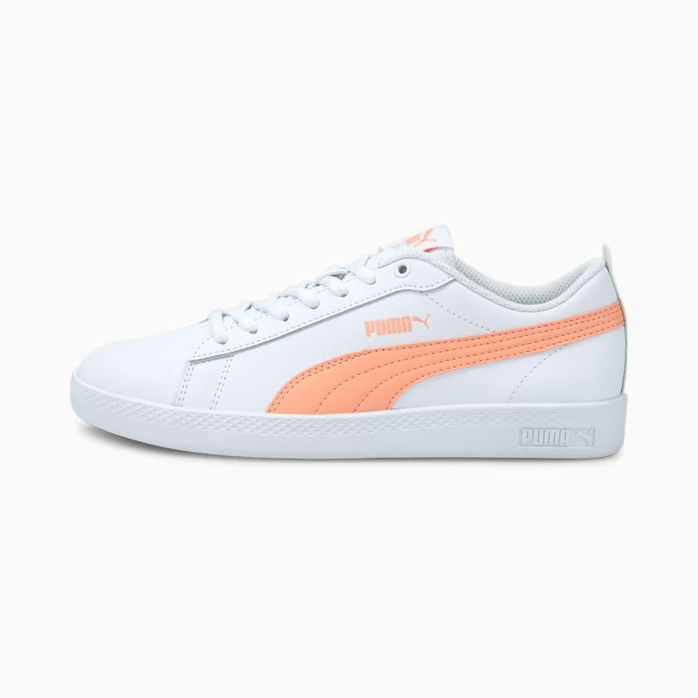 Puma Smash v2 Koža Ženske Tenisice Bijele Boje Marelice Crne | Hrvatska-30591