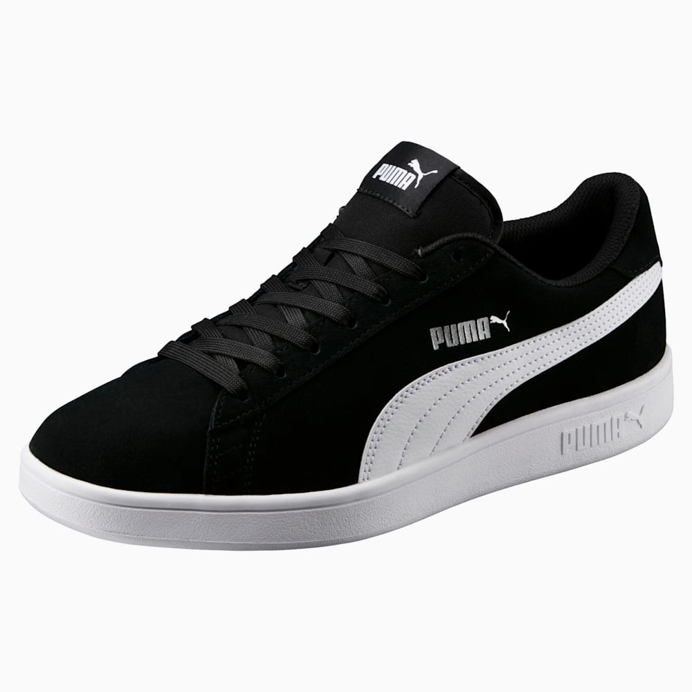 Puma Smash v2 Ženske Tenisice Crne Bijele Srebrne | Hrvatska-12649