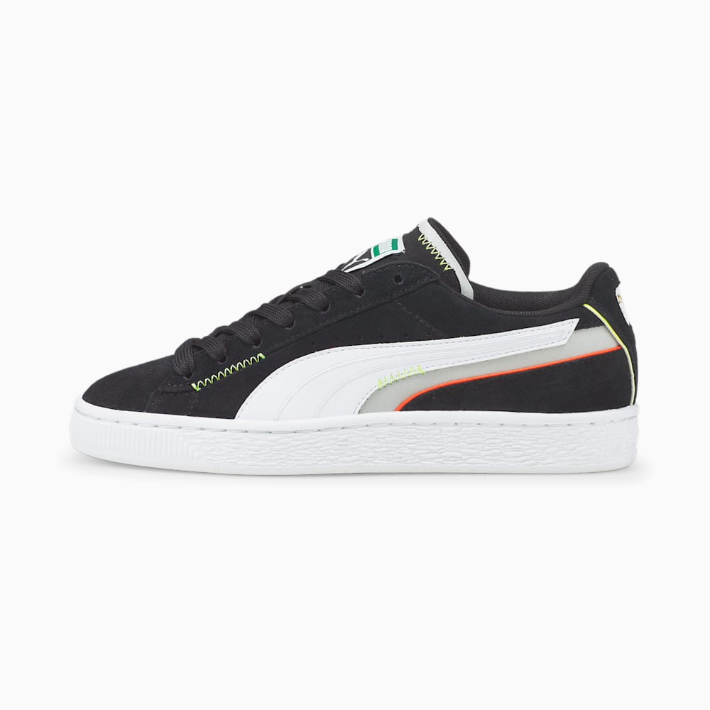Puma Suede Displaced JR Za Djevojčice Tenisice Crne Bijele | Hrvatska-53482
