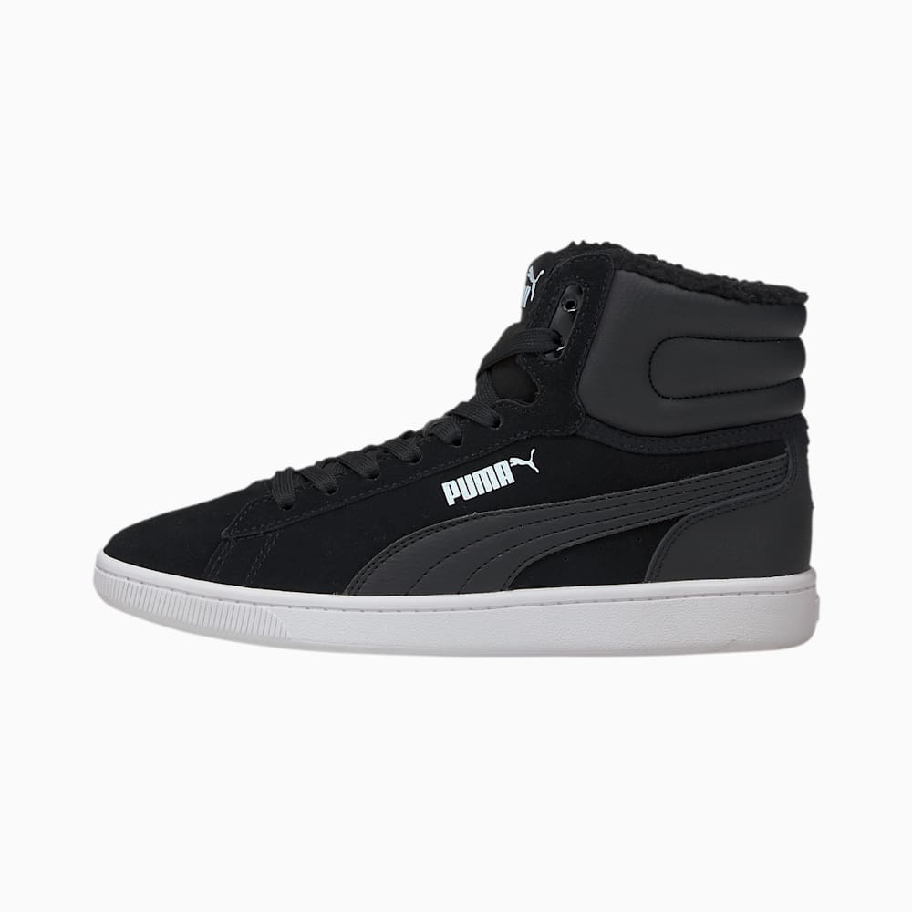 Puma Vikky v2 Mid Fur Youth Za Djevojčice Tenisice Crne Bijele | Hrvatska-52096