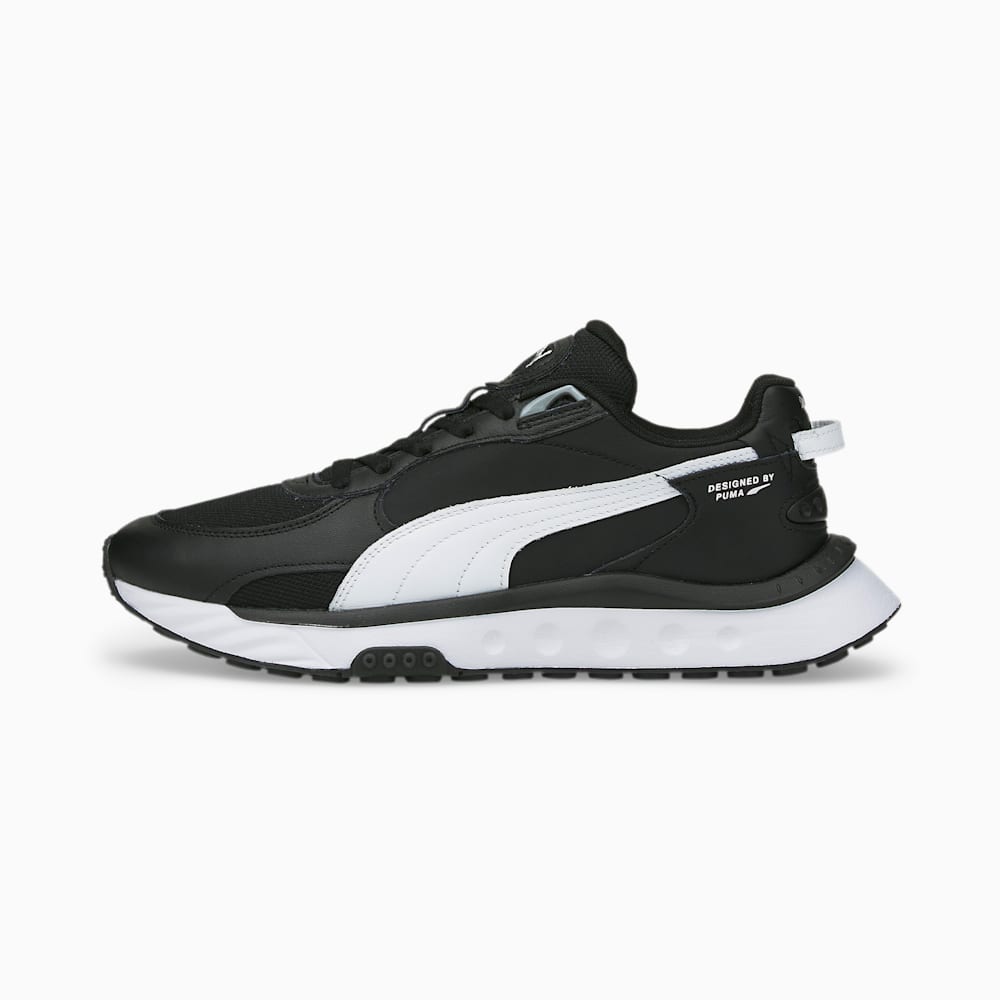 Puma Wild Rider Route Muške Tenisice Crne Bijele | Hrvatska-85794